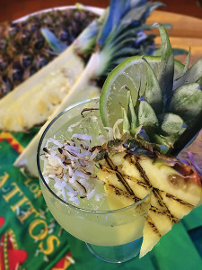 Grilled Pineapple & Toasted Coconut Margarita   