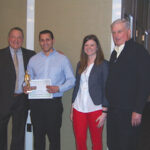 Tom Kachmarck; Chris Capozzoli, Eder Bros., Inc. 2014 Korbel Brand Portfolio Winner; Audrey Sanders; and John Moynihan, 2013 recipient.