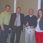 Kerry O’Connell, 2013 award recipient; Tom Kachmarck, CT State Manager, Brown-Forman; Don Guimento, Eder Bros., Inc. 2014 Jack Daniel’s Overall Rep of the Year Winner; and Audrey Sanders, CT Market Manager, Brown-Forman.