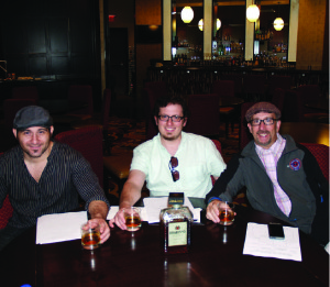 Judges Paul Sevigny, East Coast Brand Ambassador, Disaronno; Jonathon Pogash, The Cocktail Guru and Northeast Vice President, United States Bartenders Guild; and Frank Martucci, General Manager Beverage Operations Twin River Casino and National Executive Vice President United States Bartenders Guild.