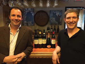 Winemaker Lorenzo Marotti Campi and Ethan Epstein, Manager, Black Bear Wines &amp; Spirits.