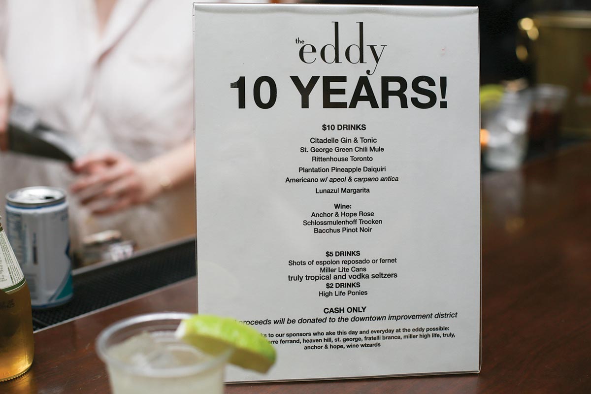 The Eddy Commemorates 10th Year with Fundraising Event