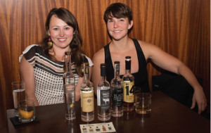 Mimi Buttenheim, General Manager, Vermont Spirits and Laura Moore, USBG RI President and bartender at both Gracie’s and The Eddy. 