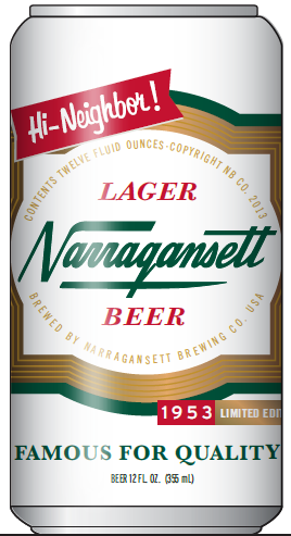 NARRAGANSETT BEER GOES RETRO WITH LIMITED-EDITION 1953 CAN