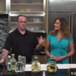 Anthony DeSerio and NBC CT host Kerri-Lynn Mayland. DeSerio explained the Roca Patrón line and spoke about the production processes. 