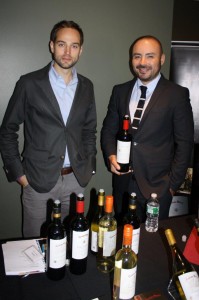 Javier Guinazu of Winebow with Eduardo Hidalgo from Cousino  Macul of Chile.