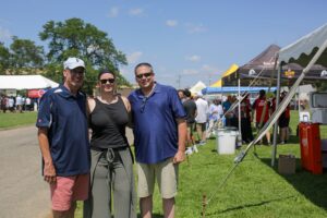 4. Brescome Barton’s Dan Barry, Sales Rep.; Sarah Alokones, Divisional Sales Manager; and Jeff Marselesi, Sales Rep.