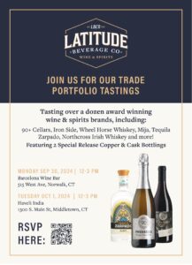 Latitude Beverage Portfolio Tasting (Trade Only) @ Barcelona Wine Bar | Norwalk | Connecticut | United States