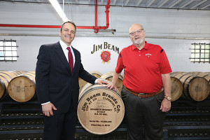 Kentucky Governor Matt Bevin and Master Distiller Fred Noe.