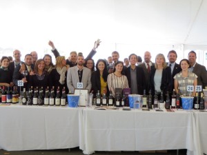 Left to right: Bianca Zaccheo, Carpineto; Matteo Meletti, Meletti; Phill Piranio, Opici Wines; Agostino Lenci, Fattoria di Magliano; Mirella Castelnuovo, Donelli; Olympia Romba, Monteverro; Deborah Cesari, Cesari; George Palmieri, Opici Wines; Cristiano Govoni, Viberti; Lisa Guglielmo, Opici Wines; Marcela Vallejo, Dinastia Vivanco; Niccolo Chioccioli, Altadonna; Erica Mitchell, Opici Wines; Laura Vazquez, Dominio de Tares; Scott McDonald, Opici Wines; Ana Garcia-Sampedro, Dominio de Tares; Alessandro Palombo, Luiano; Andi Sauska, Sauska; Steve Krieger, Opici Wines.