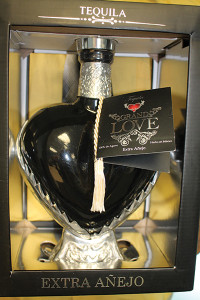 Grand Love Extra Anejo Tequila.