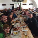 Two Roads Brewing Co. sales team during a lunch at Andech Monastery Brewery.