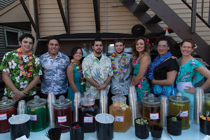 James Buonfiglio; Devin Soares; Desiree Taveras; Nick Buonfiglio; Jared Burt; Stephanie Merola, USBG member and Andino’s Bar Manager; Mary Hartmann and Melissa McCafferty.