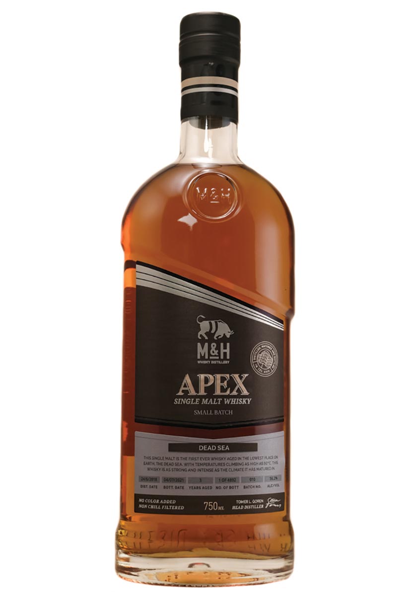 Skurnik Adds M&H Distillery’s Apex Dead Sea Whisky