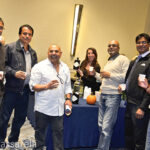 Shailesh Patel, Sales Representative, Brescome Barton (second from right) with guests at the Hendrick’s Gin table.