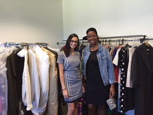 Danielle Mason, Human Resources Department, Brescome Barton with United Way of Greater New Haven’s representative, Zoe Hunter. 