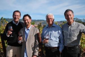 Wineworks Management Team (L-R) Sam Bronfman, Chairman; Jay Soloff, Vice President of National Sales; Bill Piersol, Senior Advisor of Marketing & Planning, Steve Cousins, President. 