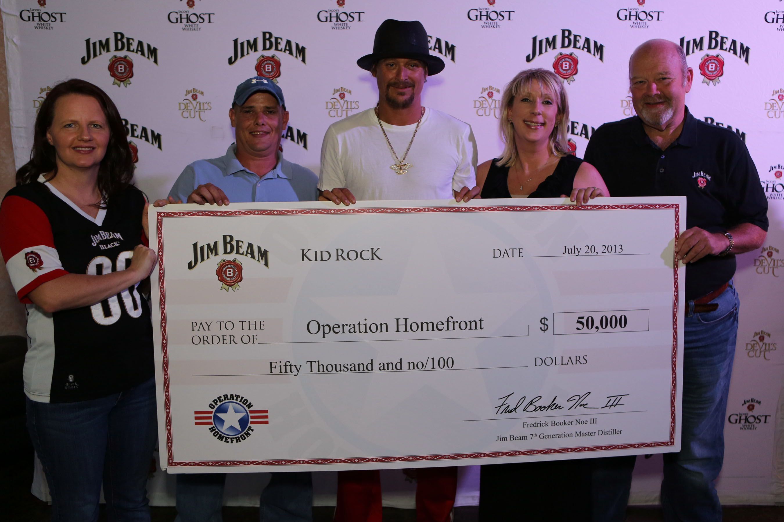 Beam Honors Military Families With Donation To Operation Homefront