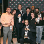 Members of the United States Bartenders Guild (USBG) Connecticut Chapter gather with Nolet, and Brescome Barton’s Veronica Saurett (third from left) and David Rudman (lower center).