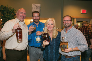 Jeff Conelius, Craft Spirit Manager, Allan S. Goodman; Adam Baker, Allan S. Goodman; Troy Ball, Distiller, Troy & Sons Whiskey; Sean Ditson, Co-Owner, Cure.