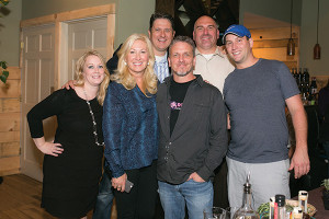 The panel of judges. Front row: Leeanne Griffin, Multimedia Food and Dining Report, Hartford Courant; Troy Ball, Distiller, Troy & Sons Whiskey; Mike Karolyi, Radio Host, iRockRadio.com; Greg Marcuson, Executive Chef and Owner, Cure. Back Row: Bill Beckertt, Guest; Jeff Conelius, Craft Spirits Manager, Allan S. Goodman.