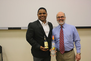 David Cid, brand master for the House of Rum at Bacardi, USA, leads the brand's educational campaigns, shown with University of New Haven adjunct professor and CDI's director of learning and development, Greg Alitieri at a recent UNH event.