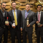 Philip Pepperdine, East Coast Bourbon Ambassador, Beam Suntory; Mike DePasqua, CT Territory Manager, Beam Suntory; Marco Pelliccio, State Manager, Beam Suntory; Steve Drew, Business Manager, CDI.