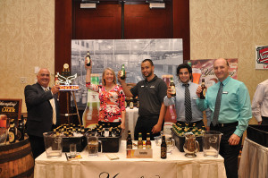 Members of C&C’s “Team Yuengling” celebrate at the May 8, 2014 Craft Beer Show, the day Yuengling was awarded to the team: Scott Dulieu, Rita Martin, Manny Cruz, Joe Sincerny, and Bob Zannella.