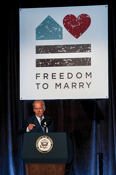 Vice President Biden Appears at Skyy Vodka Freedom to Marry Event