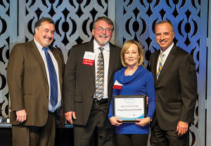 Brian Casey, H Robert Bacon, Bobbie Bacon, Bahjat Shariff at the 2015 RIHA annual awards dinner. 