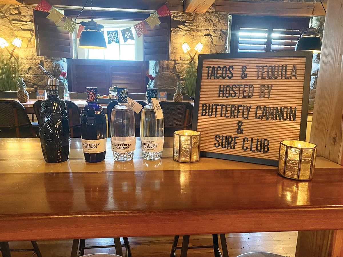 Surf Club Showcases Butterfly Cannon Tequila