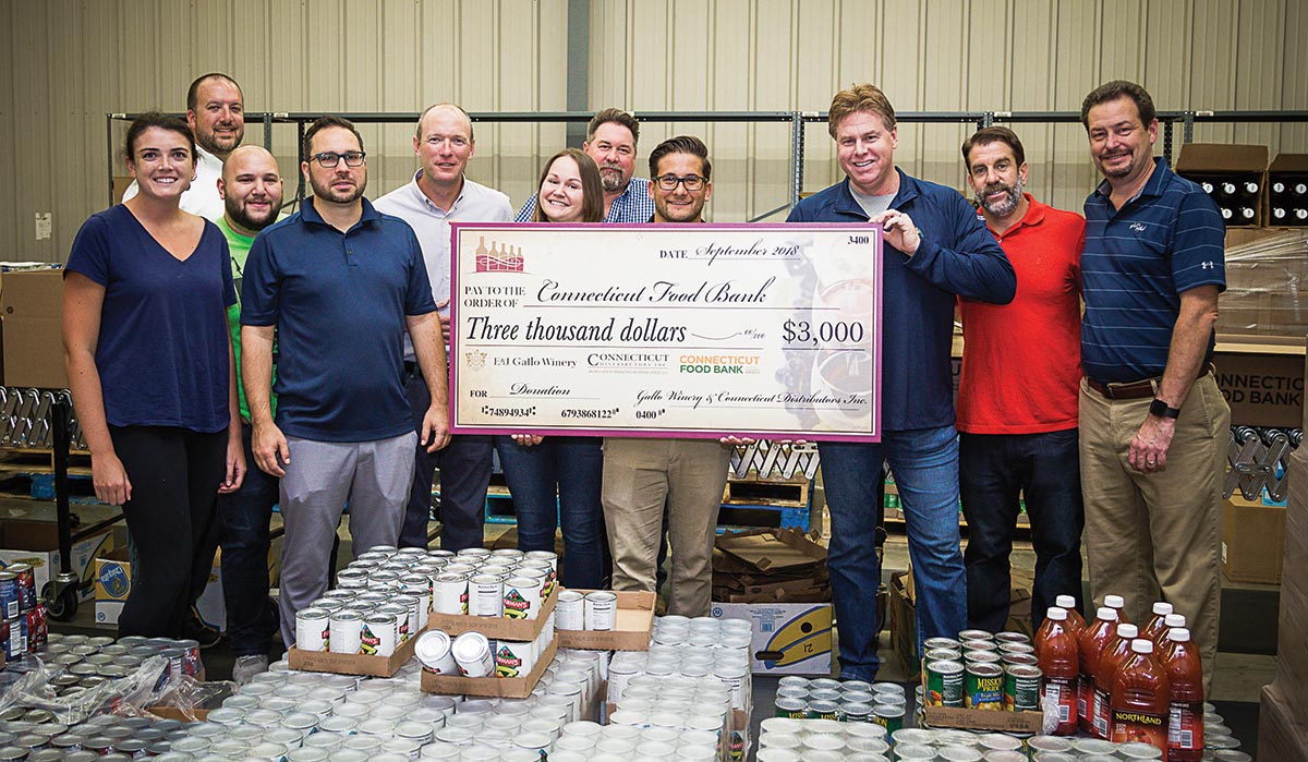 CDI and Gallo Present Donation to Connecticut Food Bank