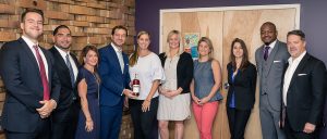 Brennan Lowney, Retail Account Specialist (RAS), Pernod Ricard USA (PR USA); Daniel Madera, RAS Manager, PR USA; Phyllis Spagnolo, Region Manager, PR USA; Christophe Pienkowski, Martell Global Brand Ambassador, PR USA; Jackie Blau, Market Manager, PR USA; Heather Godsell, Market Manager, PR USA; Kristen Sliman, RAS, PR USA; Mary Zalewa, RAS, PR USA; Delbert Ferguson, RAS, PR USA; and Pete Kawulicz, Portfolio Manager, CDI. Brennan Lowney, Retail Account Specialist (RAS), Pernod Ricard USA (PR USA); Daniel Madera, RAS Manager, PR USA; Phyllis Spagnolo, Region Manager, PR USA; Christophe Pienkowski, Martell Global Brand Ambassador, PR USA; Jackie Blau, Market Manager, PR USA; Heather Godsell, Market Manager, PR USA; Kristen Sliman, RAS, PR USA; Mary Zalewa, RAS, PR USA; Delbert Ferguson, RAS, PR USA; and Pete Kawulicz, Portfolio Manager, CDI.