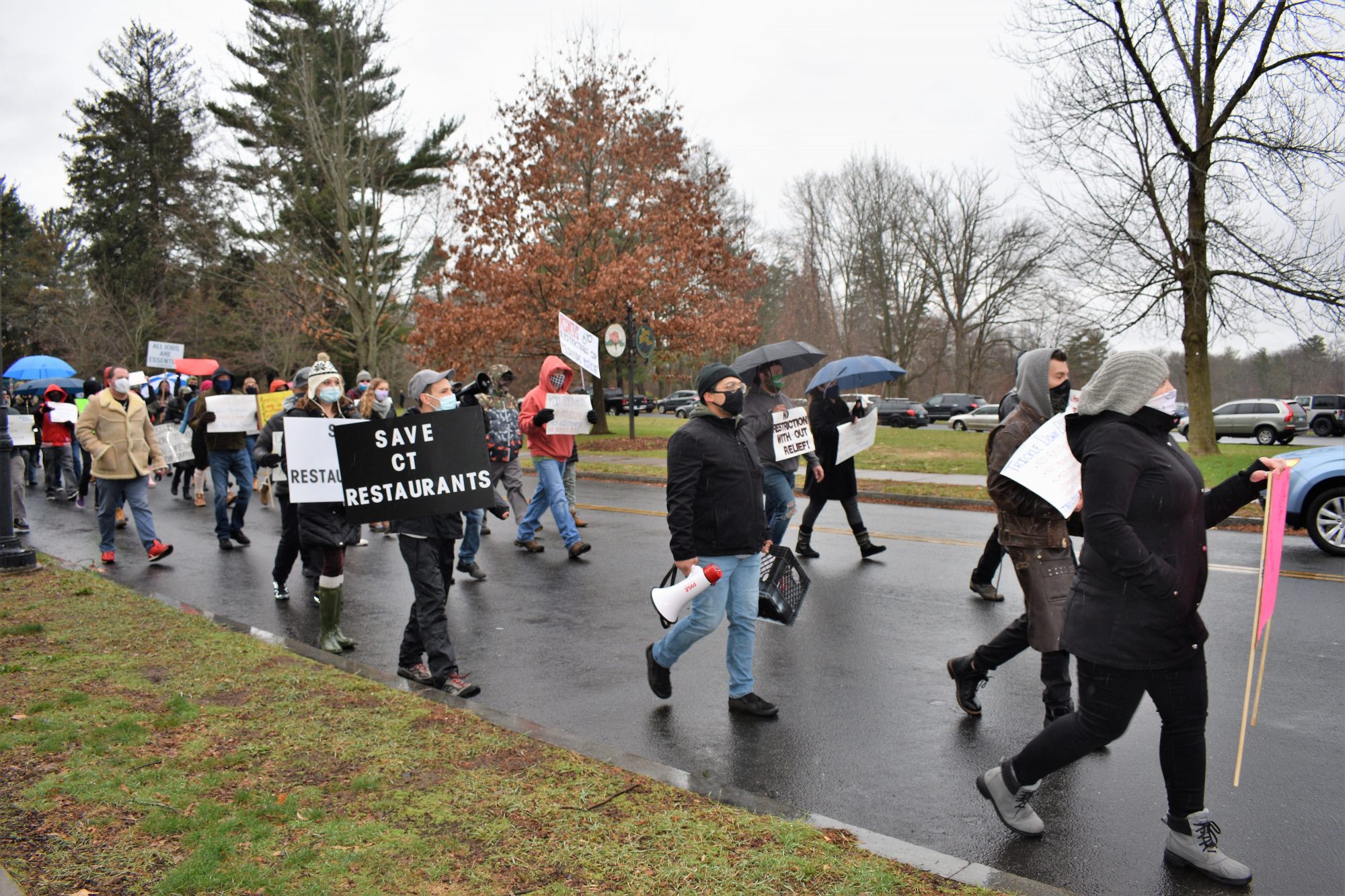 Connecticut Hospitality Workers Rally for Relief