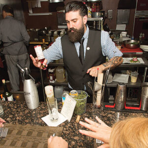 Dimitrios Zahariadis in July 2015 during a guest stint at The Revolving Door in Newport, Rhode Island. Photo by Chris Almeida. Dimitrios Zahariadis in July 2015 during a guest stint at The Revolving Door in Newport, Rhode Island. Photo by Chris Almeida.