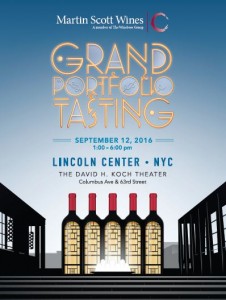 September 12, 2016: Martin Scott Wines Grand Tasting/Trade Only