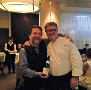 L’Espalier Chef Frank McClelland and Michel Chapotuier. 