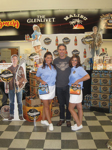 Big Orange Productions’ Rhode Island sales ambassador, Christina Leigh (interviewed in the story) with Mike Wolfe of the History Channel's reality show “American Picker,” at the launch of his American Vintage Hard Tea, and sales ambassador Katie Crompton.