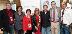 Organizers of the event: H. Robert Bacon, RIHA Chairman of the Board; Phil O’Donnell, Singer/Songwriter; Diane Vanpelt, Sprague Energy and Co-Chairperson of Drink Red Wear Red; Dale Venturini, President/CEO, RIHA; Tim James, Singer/Songwriter; Dan Spears, VP of Industry Relations and Licensing, BMI; and Joseph Vigliotti, US Foods and a Co-Chairperson of Drink Red Wear Red.  Photos by Richard Kizirian Photography