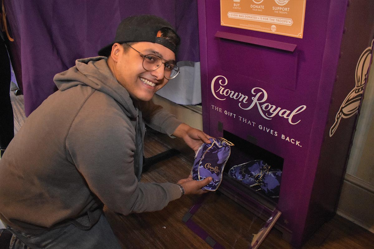 Bartenders Volunteer for Crown Royal Purple Bag Project The Beverage