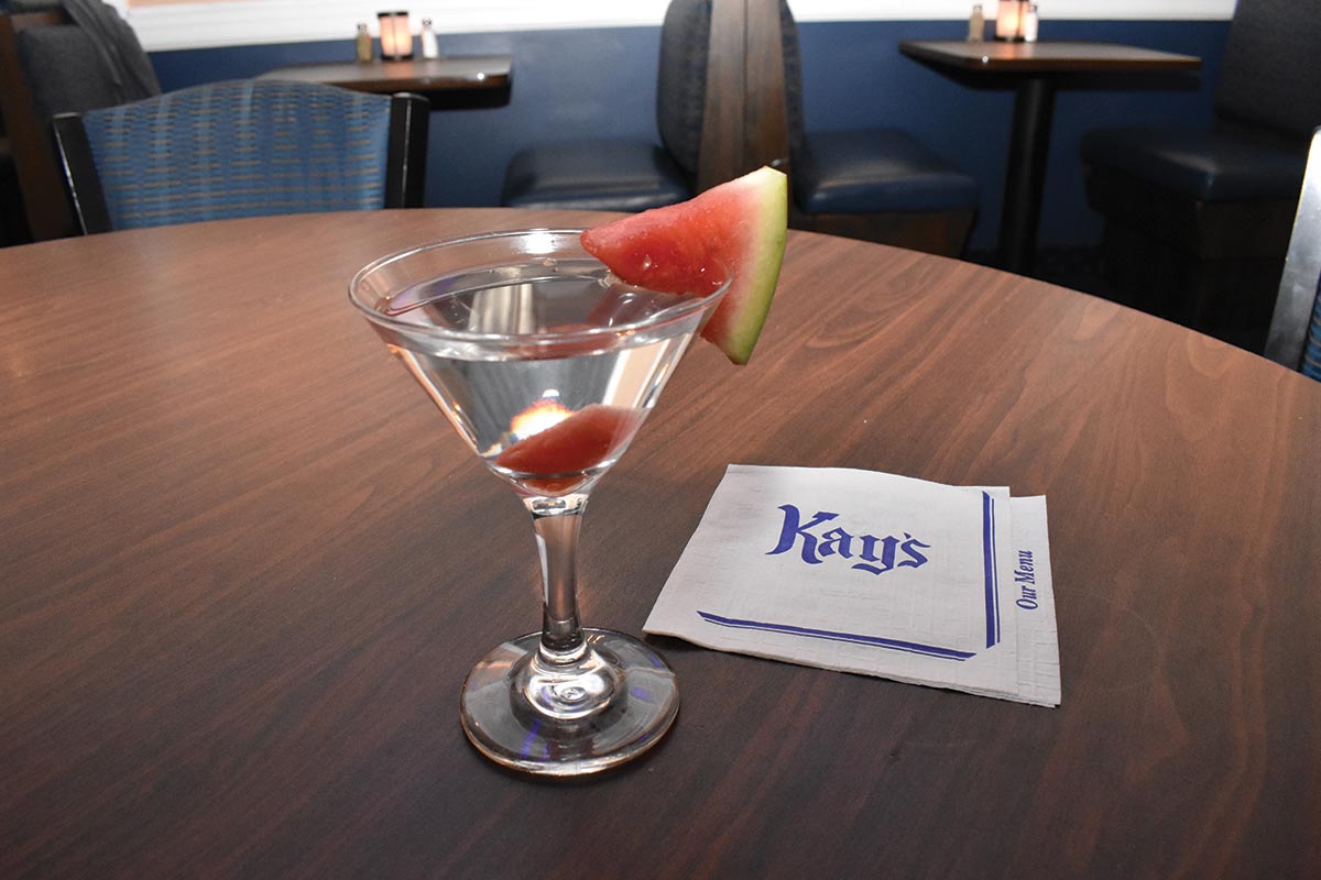 Serving Up: The Watermelon Kosmo at Kay’s Restaurant