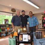 Ty Nicholson, Wine and Spirit Director, Vino et al; Glendalough’s Brand Manager, Donal O’Gallachoir; Hemant Sujan, Owner, Vino et al, during an in-store tasting.