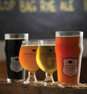 Select brews from Devil’s Purse Brewing Company. Select brews from Devil’s Purse Brewing Company.