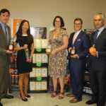 Stephen L. Giles, Sales Director-CT, Diageo; Kim Maciejewski, Division Marketing Manager, Diageo; Sarah Alokones, Division Manager, Brescome Barton; Ryan Fisher, Trade Development Manager, Brescome Barton; Svetlin Tchakarov, Distributor Manager-CT, Diageo.