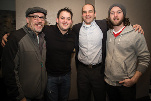 Frank Martucci, Beverage Operations Director, Twin River Casino and USBG National Vice President; Justin Erickson, General Manager, Vanity Supper Club & The Thirsty Beaver; James Kolz, Commercial Director, Independent Diageo Catalyst; and Tyler Ayres Schweppe, The Dorrance. 