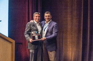 Angelo Collins, President, Horizon Beverage Company of Rhode Island and Johnny Manuel, Vice President and Director of Field Sales, Brown-Forman. 