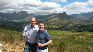 M.S. Walker President Doug Shaw and Thomas Webb, General Manager of Thelema Mountain Vineyards, the first winery represented by Cape Classics and imported to the U.S. through M.S. Walker.