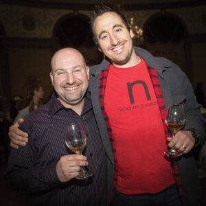 Festival founder David Dadekian and Chef Derek Wagner of Nicks on Broadway. Photo by Chris Almeida.