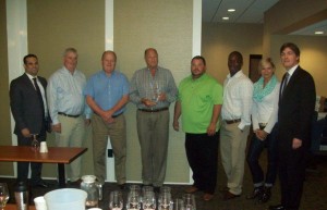 Pictured left to right: Domenick Italiano, Diageo CT Distributor Manager; Eder Bros., Inc. Sales Consultants John Moynihan and Frank Mc Donough; Andy Eder, President, Eder Bros., Inc.; Eder Bros., Inc. Sales Consultants Stephen Zgradden, Jack Osei and Lisa Kazersky; Stephen Giles, Diageo CT Market Director.