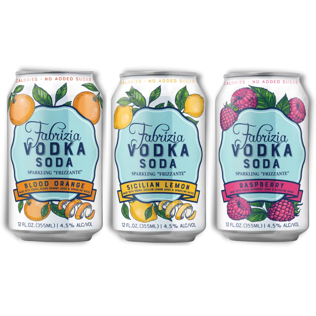 Fabrizia Spirits Introduces Sparkling Vodka Sodas